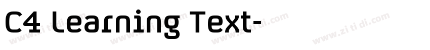 C4 Learning Text字体转换